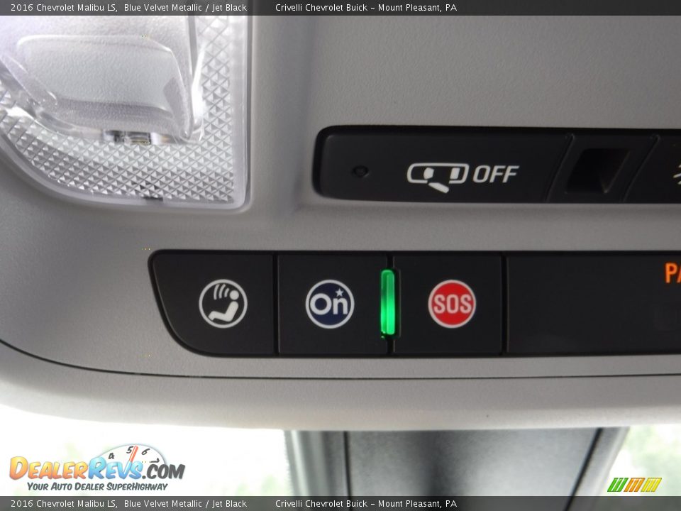 2016 Chevrolet Malibu LS Blue Velvet Metallic / Jet Black Photo #15