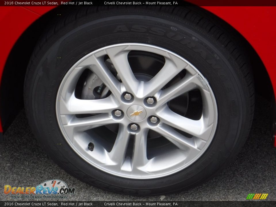 2016 Chevrolet Cruze LT Sedan Red Hot / Jet Black Photo #3