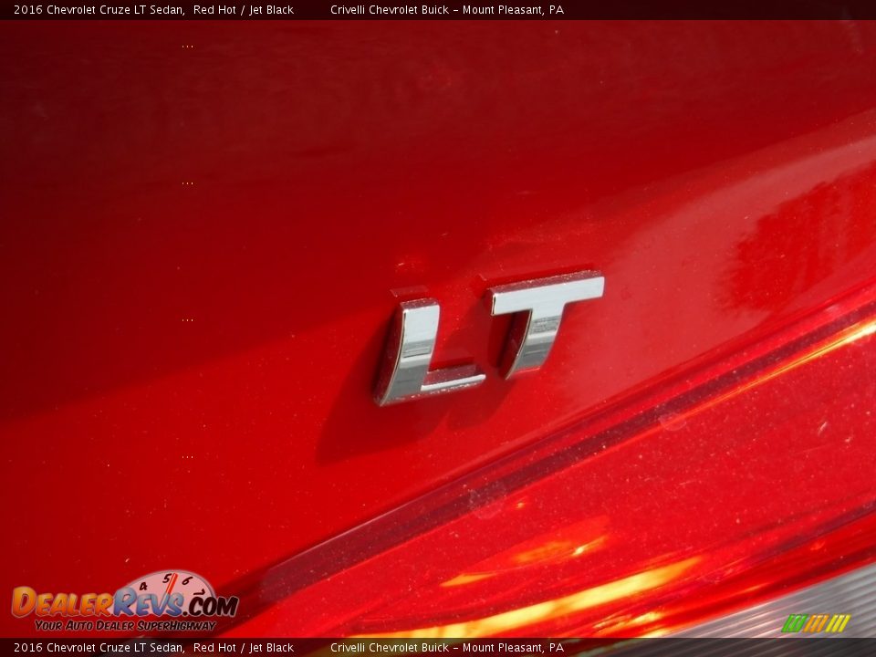 2016 Chevrolet Cruze LT Sedan Red Hot / Jet Black Photo #7