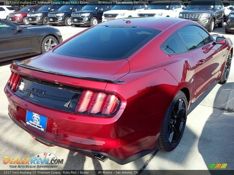 2017 Ford Mustang GT Premium Coupe Ruby Red / Ebony Photo #5