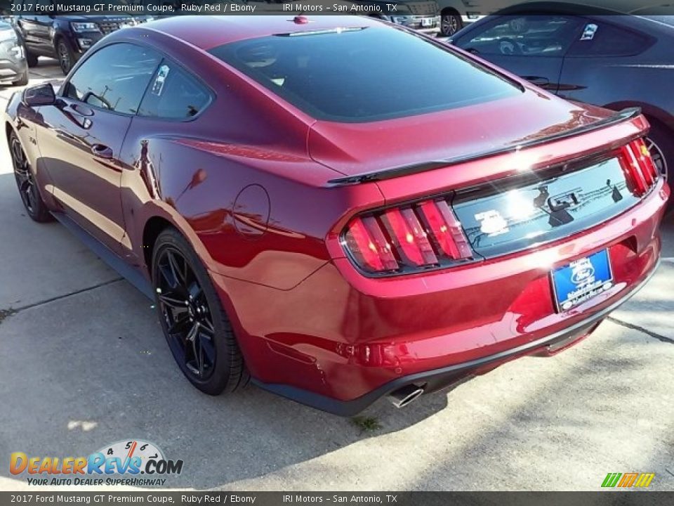 2017 Ford Mustang GT Premium Coupe Ruby Red / Ebony Photo #13