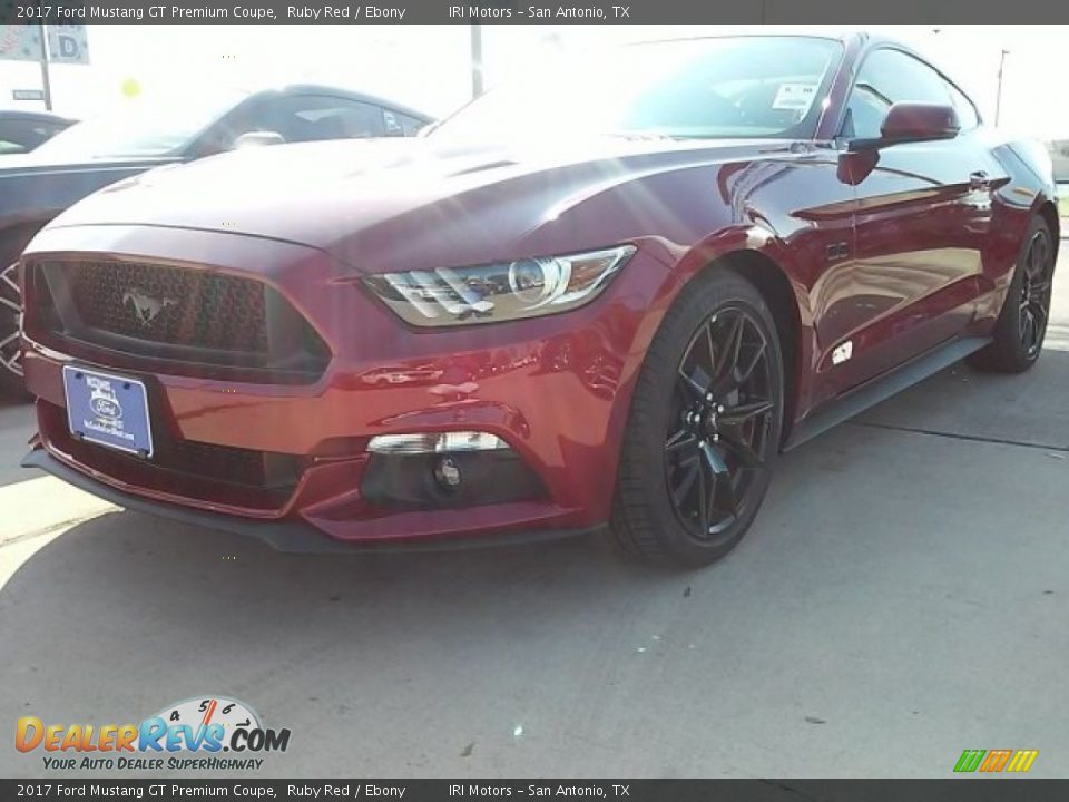 2017 Ford Mustang GT Premium Coupe Ruby Red / Ebony Photo #21