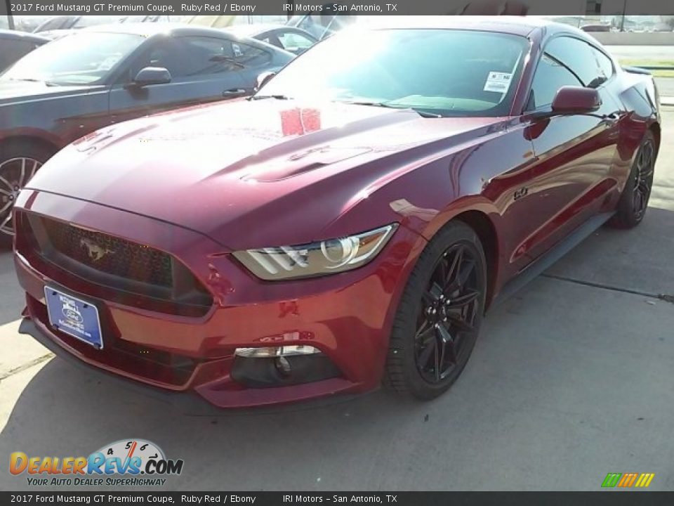 2017 Ford Mustang GT Premium Coupe Ruby Red / Ebony Photo #22