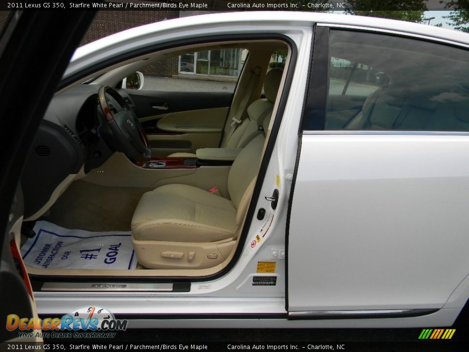 2011 Lexus GS 350 Starfire White Pearl / Parchment/Birds Eye Maple Photo #17