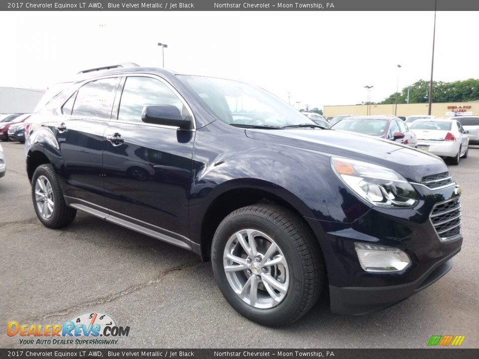 2017 Chevrolet Equinox LT AWD Blue Velvet Metallic / Jet Black Photo #3