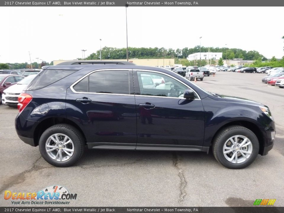 2017 Chevrolet Equinox LT AWD Blue Velvet Metallic / Jet Black Photo #4