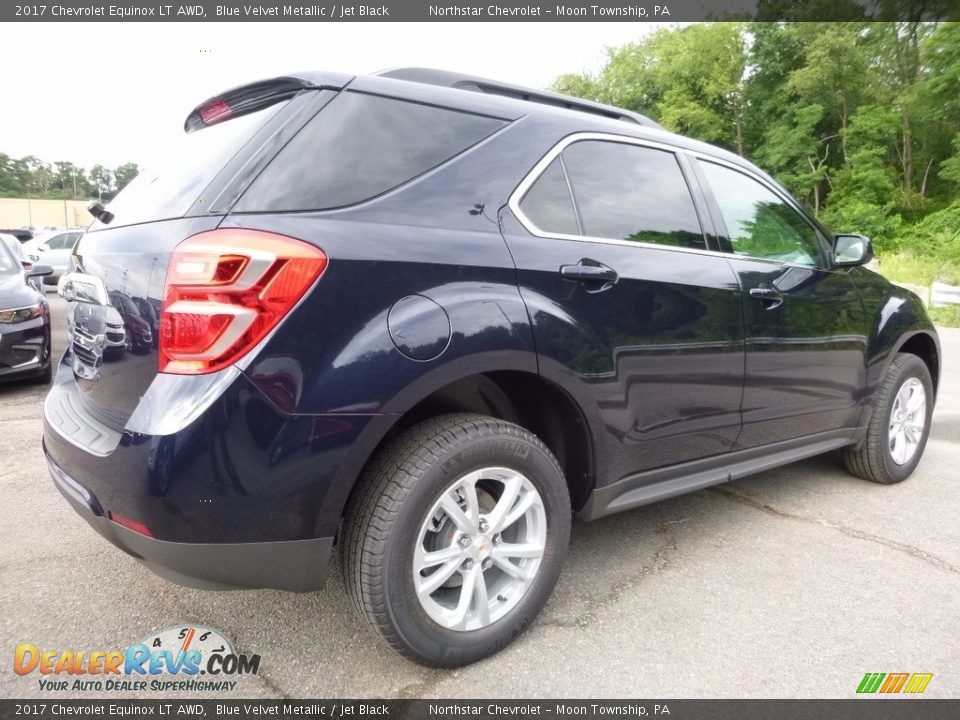 2017 Chevrolet Equinox LT AWD Blue Velvet Metallic / Jet Black Photo #5