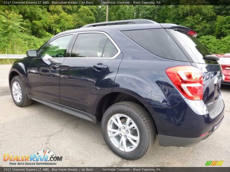 2017 Chevrolet Equinox LT AWD Blue Velvet Metallic / Jet Black Photo #8