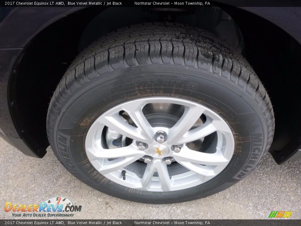 2017 Chevrolet Equinox LT AWD Blue Velvet Metallic / Jet Black Photo #10