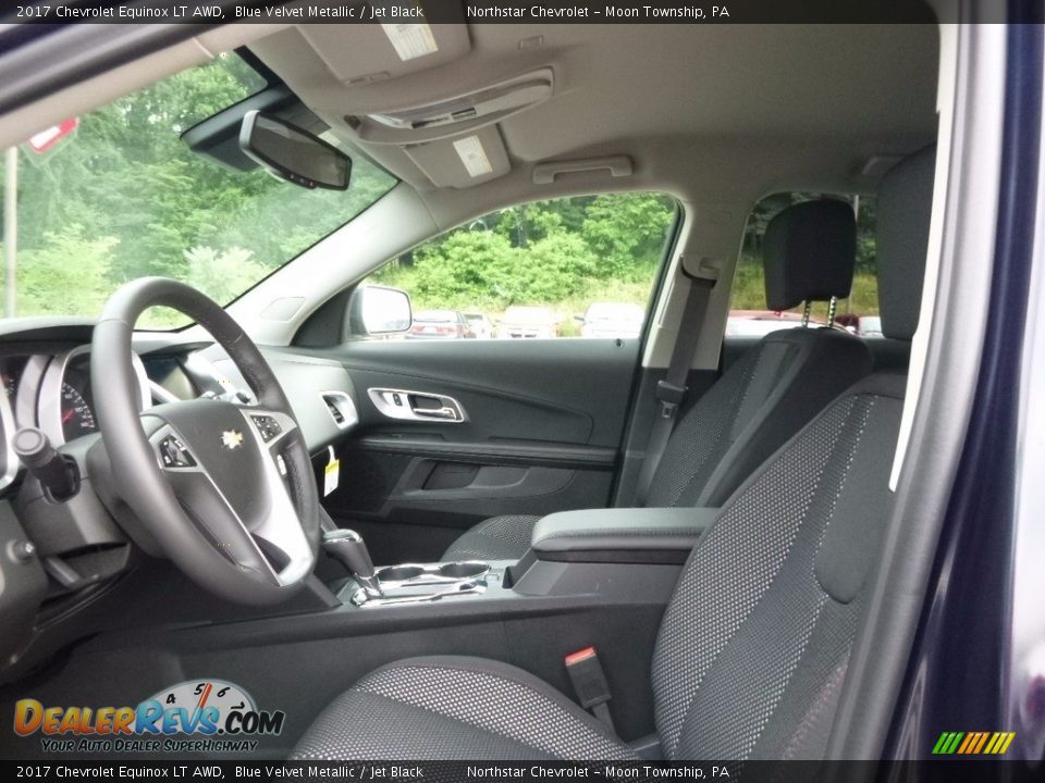 2017 Chevrolet Equinox LT AWD Blue Velvet Metallic / Jet Black Photo #11