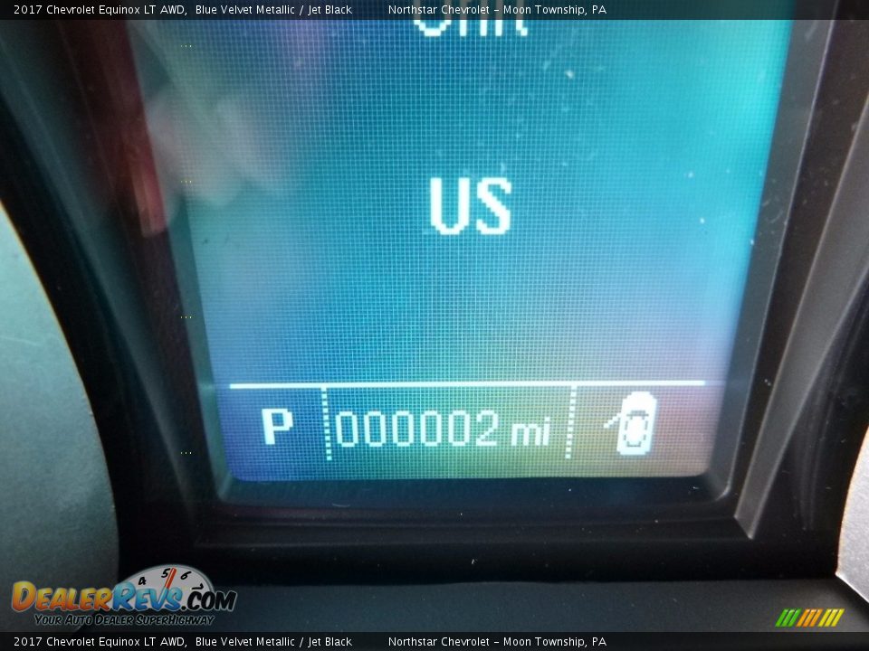 2017 Chevrolet Equinox LT AWD Blue Velvet Metallic / Jet Black Photo #20