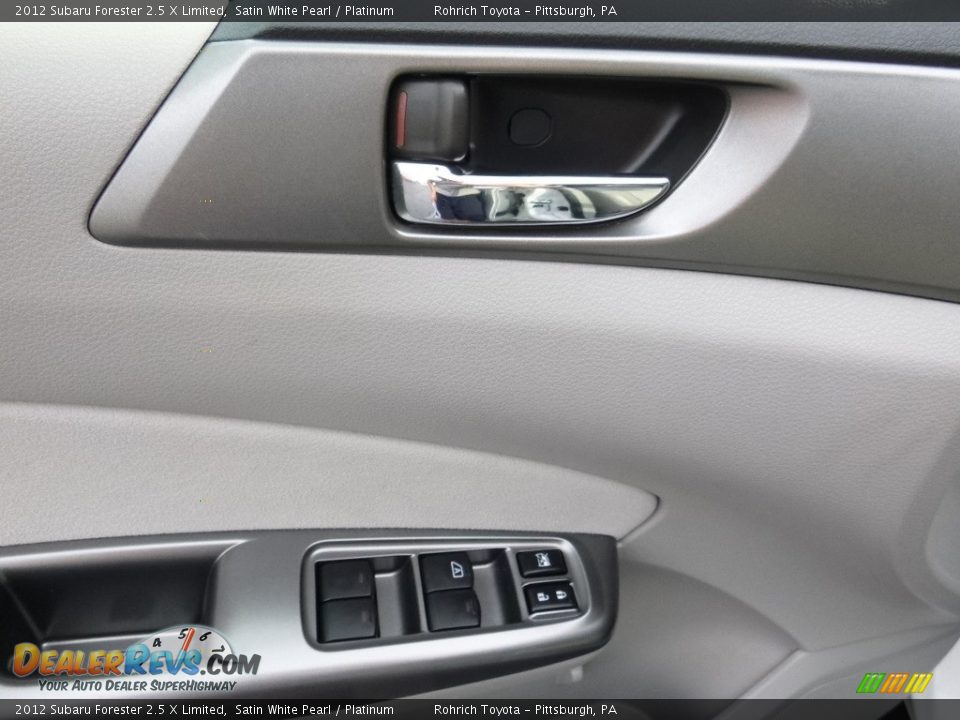 2012 Subaru Forester 2.5 X Limited Satin White Pearl / Platinum Photo #17