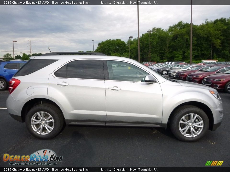 2016 Chevrolet Equinox LT AWD Silver Ice Metallic / Jet Black Photo #4