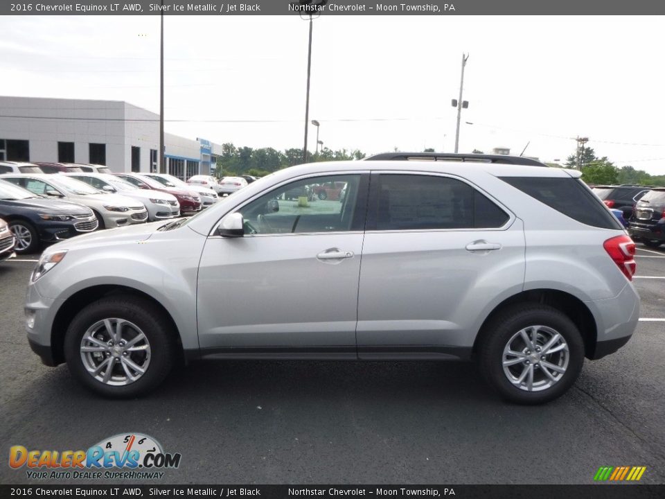2016 Chevrolet Equinox LT AWD Silver Ice Metallic / Jet Black Photo #10