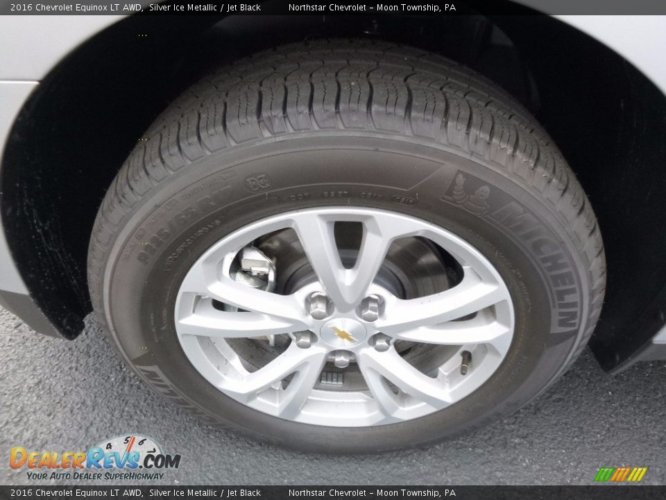 2016 Chevrolet Equinox LT AWD Silver Ice Metallic / Jet Black Photo #11