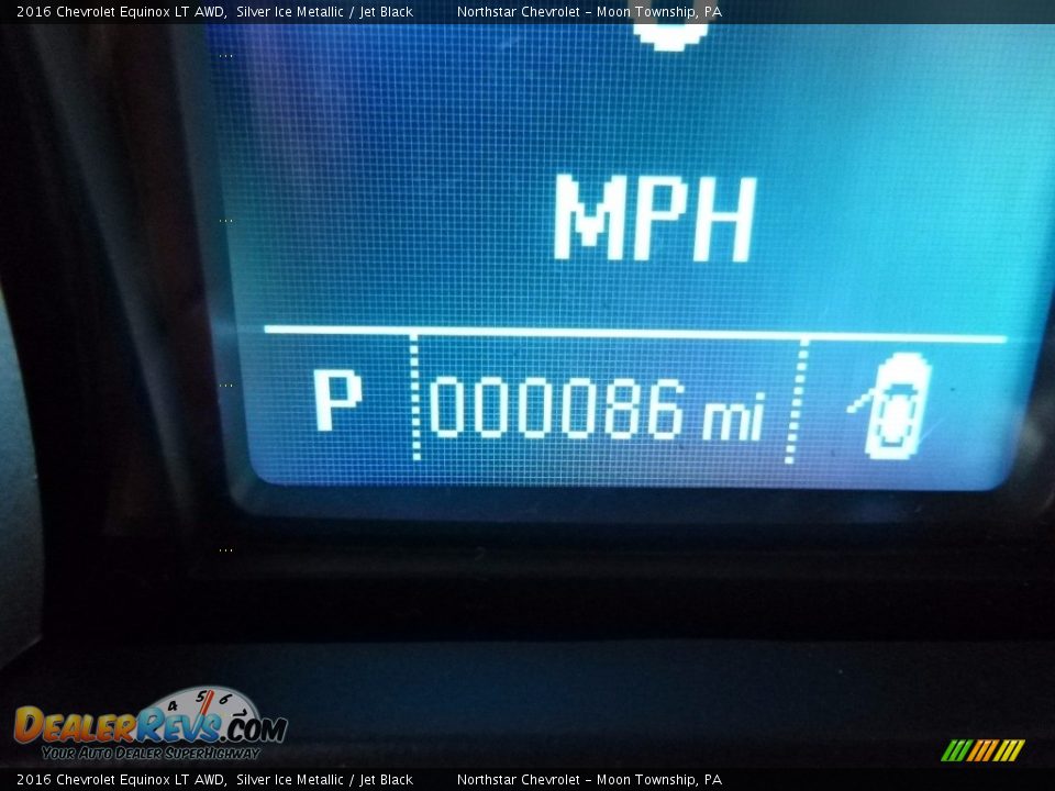 2016 Chevrolet Equinox LT AWD Silver Ice Metallic / Jet Black Photo #20