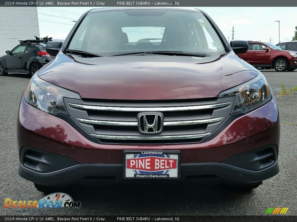 2014 Honda CR-V LX AWD Basque Red Pearl II / Gray Photo #2
