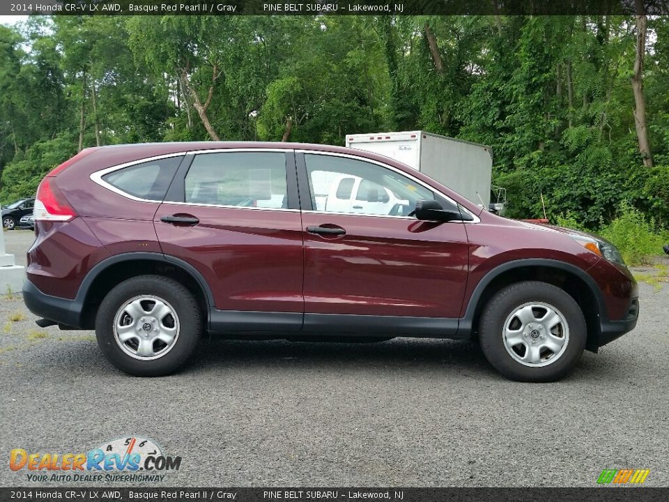 2014 Honda CR-V LX AWD Basque Red Pearl II / Gray Photo #8