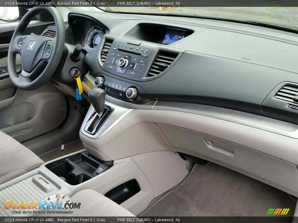 2014 Honda CR-V LX AWD Basque Red Pearl II / Gray Photo #12