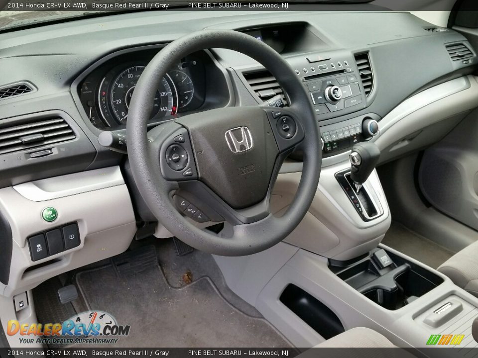 2014 Honda CR-V LX AWD Basque Red Pearl II / Gray Photo #18