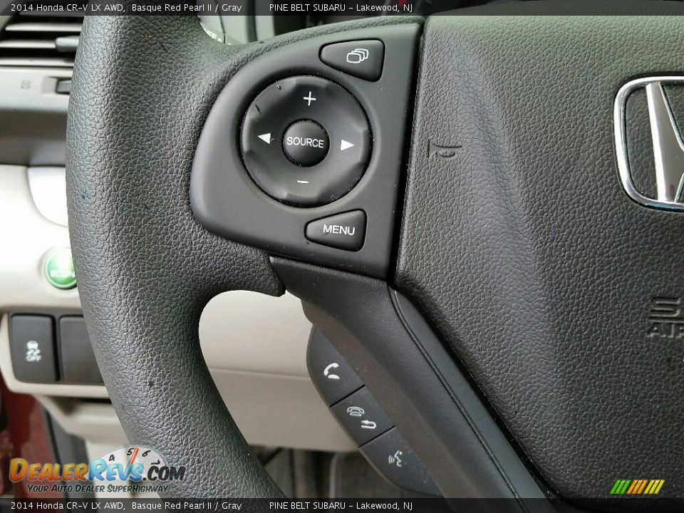 2014 Honda CR-V LX AWD Basque Red Pearl II / Gray Photo #21