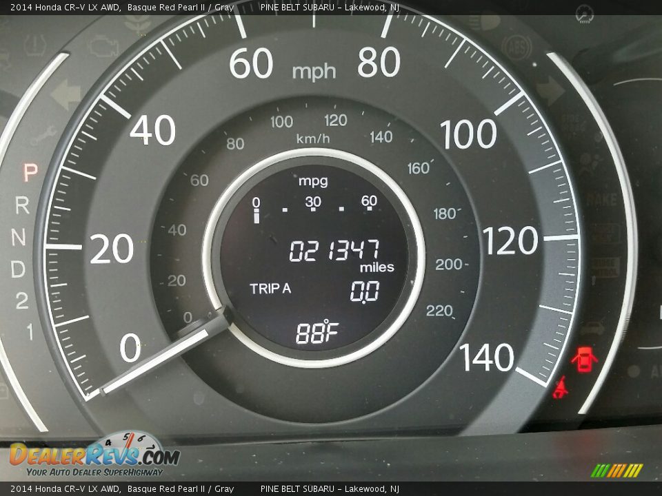 2014 Honda CR-V LX AWD Basque Red Pearl II / Gray Photo #24
