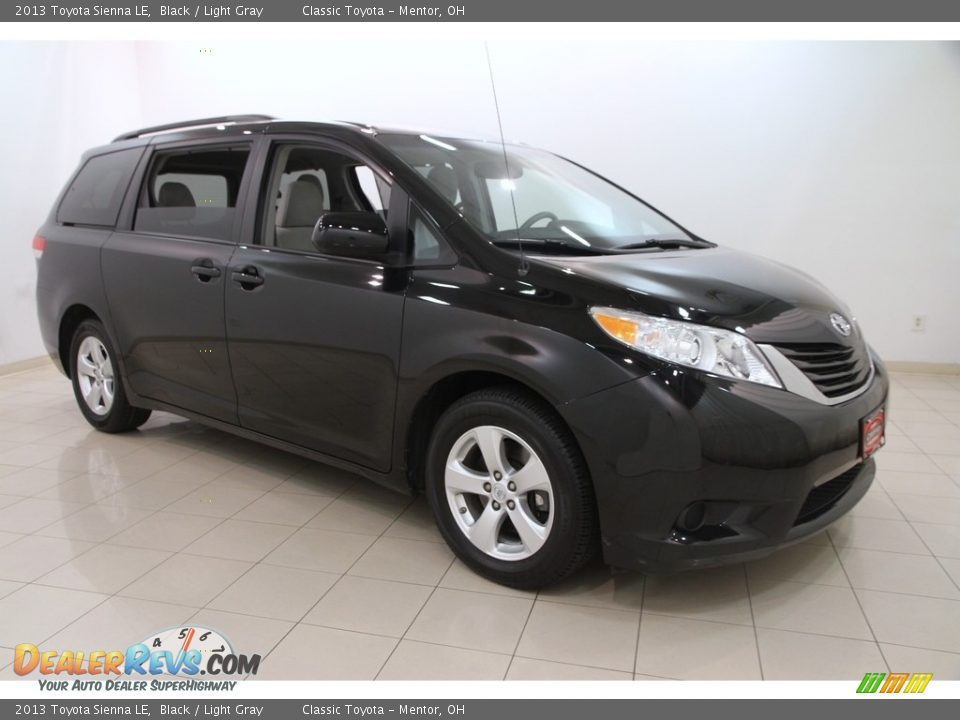 2013 Toyota Sienna LE Black / Light Gray Photo #1
