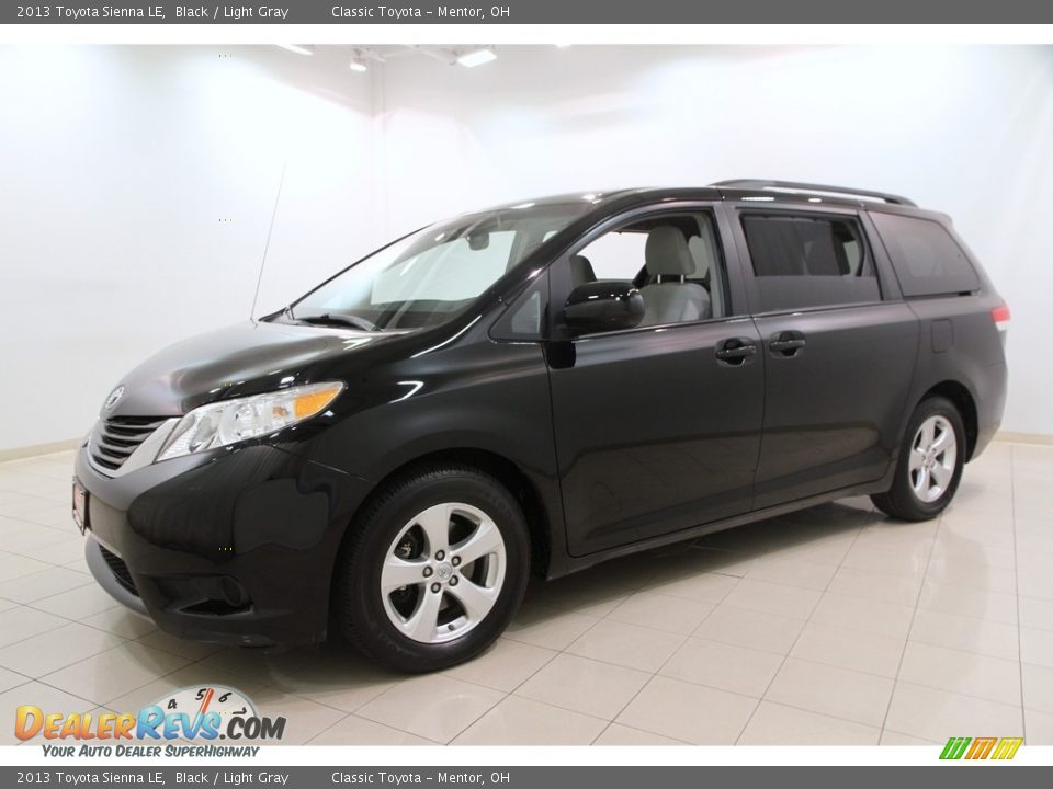 2013 Toyota Sienna LE Black / Light Gray Photo #3