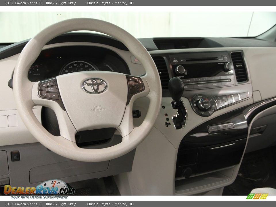 2013 Toyota Sienna LE Black / Light Gray Photo #7