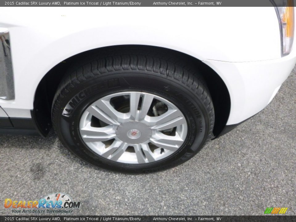 2015 Cadillac SRX Luxury AWD Platinum Ice Tricoat / Light Titanium/Ebony Photo #2