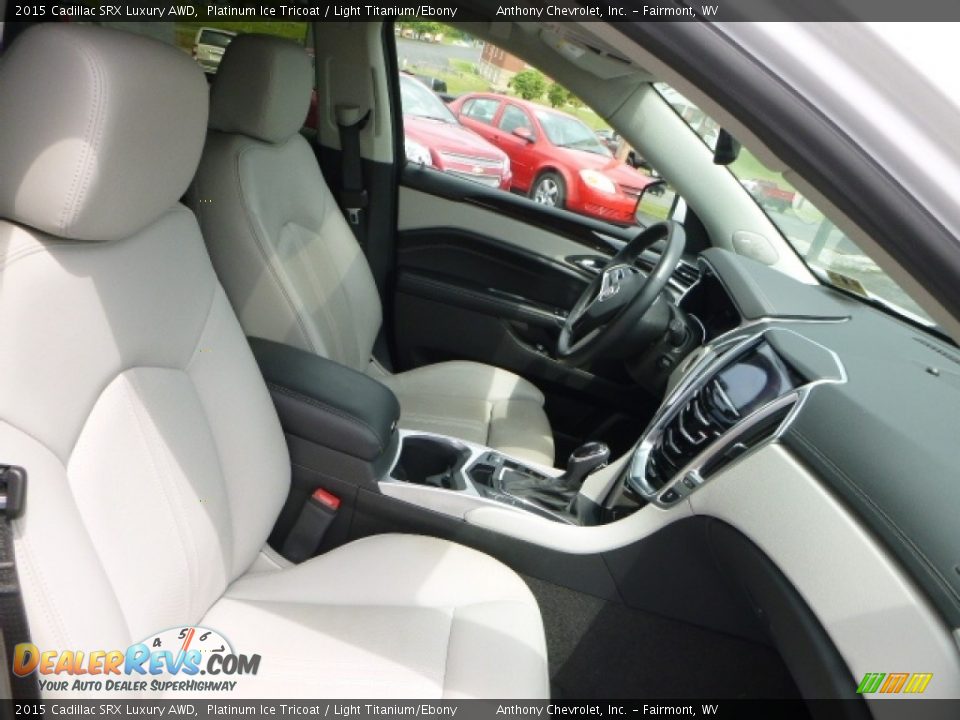 2015 Cadillac SRX Luxury AWD Platinum Ice Tricoat / Light Titanium/Ebony Photo #3