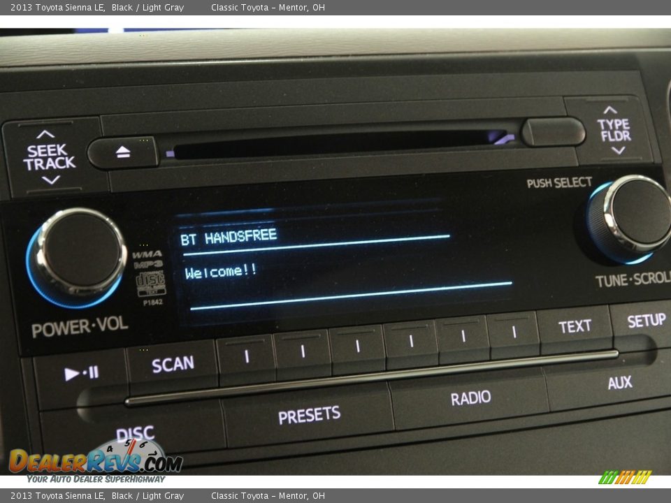 2013 Toyota Sienna LE Black / Light Gray Photo #11