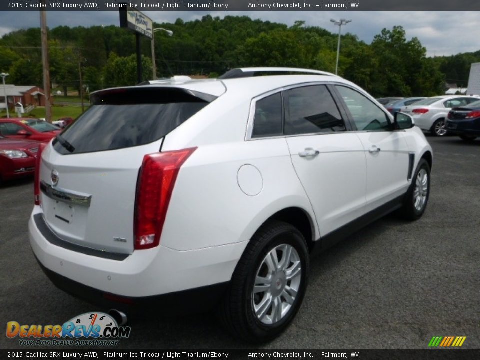 2015 Cadillac SRX Luxury AWD Platinum Ice Tricoat / Light Titanium/Ebony Photo #7