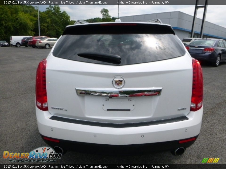 2015 Cadillac SRX Luxury AWD Platinum Ice Tricoat / Light Titanium/Ebony Photo #8