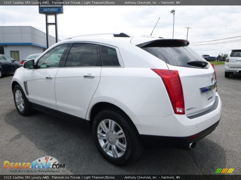 2015 Cadillac SRX Luxury AWD Platinum Ice Tricoat / Light Titanium/Ebony Photo #9