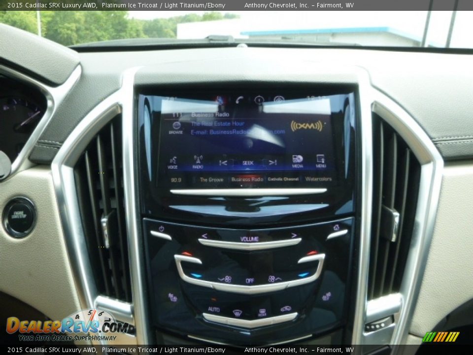 2015 Cadillac SRX Luxury AWD Platinum Ice Tricoat / Light Titanium/Ebony Photo #16