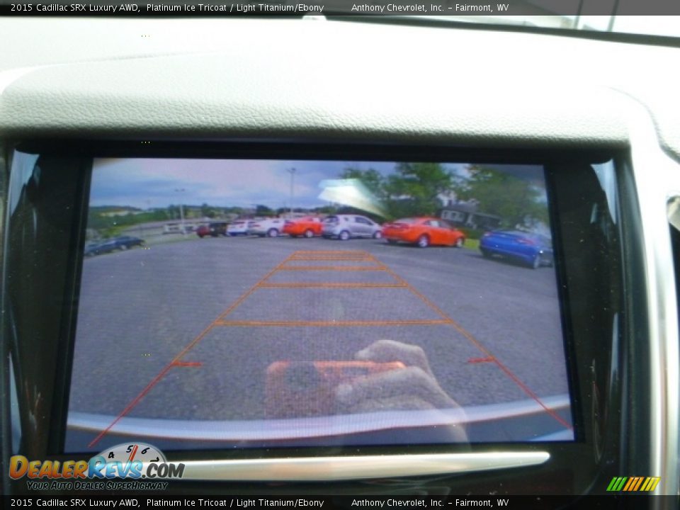 2015 Cadillac SRX Luxury AWD Platinum Ice Tricoat / Light Titanium/Ebony Photo #18