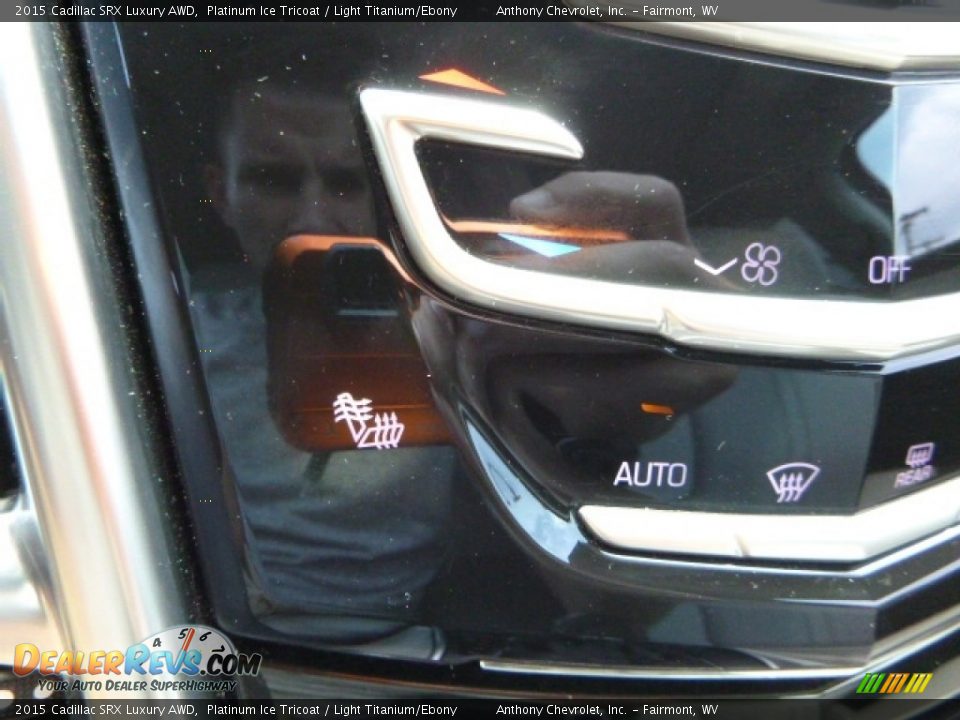2015 Cadillac SRX Luxury AWD Platinum Ice Tricoat / Light Titanium/Ebony Photo #20
