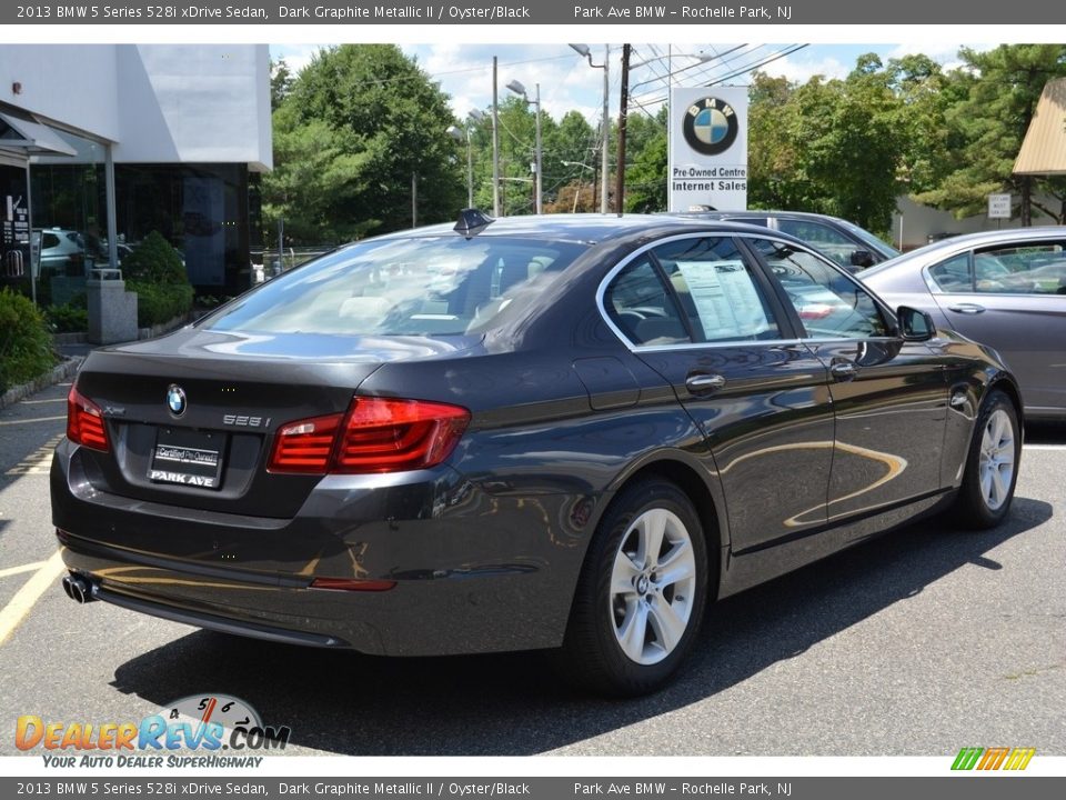 2013 BMW 5 Series 528i xDrive Sedan Dark Graphite Metallic II / Oyster/Black Photo #3