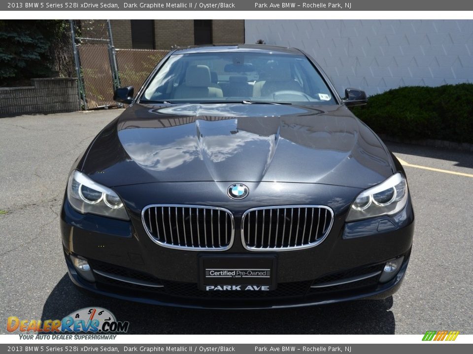 2013 BMW 5 Series 528i xDrive Sedan Dark Graphite Metallic II / Oyster/Black Photo #7