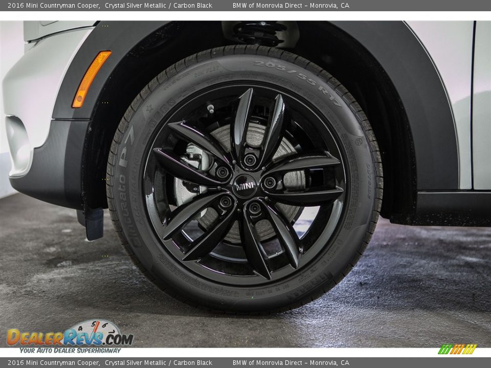 2016 Mini Countryman Cooper Crystal Silver Metallic / Carbon Black Photo #10