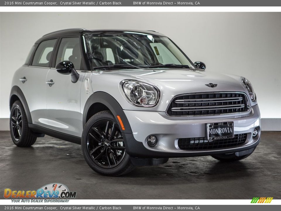 2016 Mini Countryman Cooper Crystal Silver Metallic / Carbon Black Photo #12