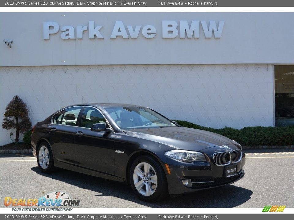 2013 BMW 5 Series 528i xDrive Sedan Dark Graphite Metallic II / Everest Gray Photo #1