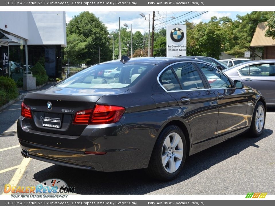 2013 BMW 5 Series 528i xDrive Sedan Dark Graphite Metallic II / Everest Gray Photo #3