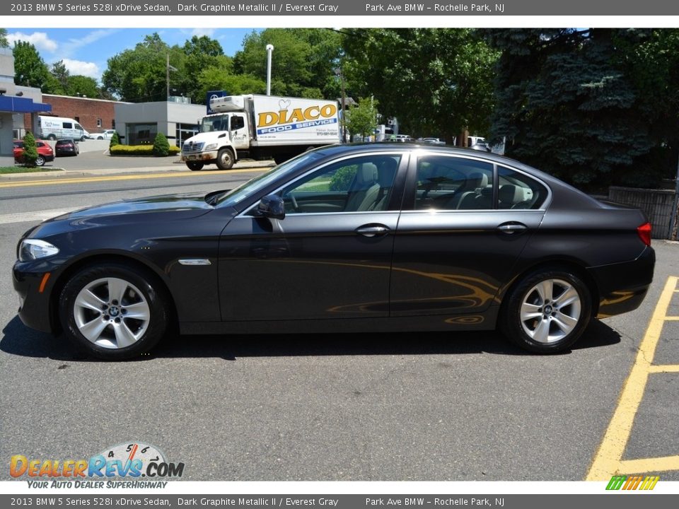 2013 BMW 5 Series 528i xDrive Sedan Dark Graphite Metallic II / Everest Gray Photo #5