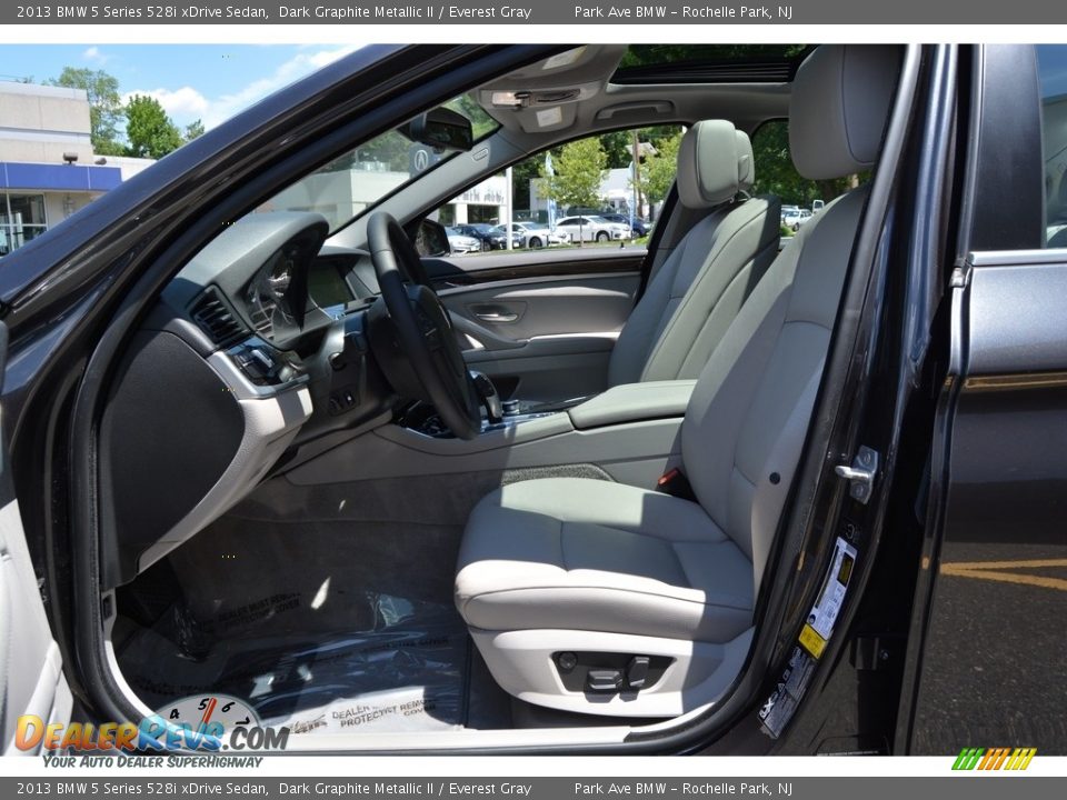 2013 BMW 5 Series 528i xDrive Sedan Dark Graphite Metallic II / Everest Gray Photo #11