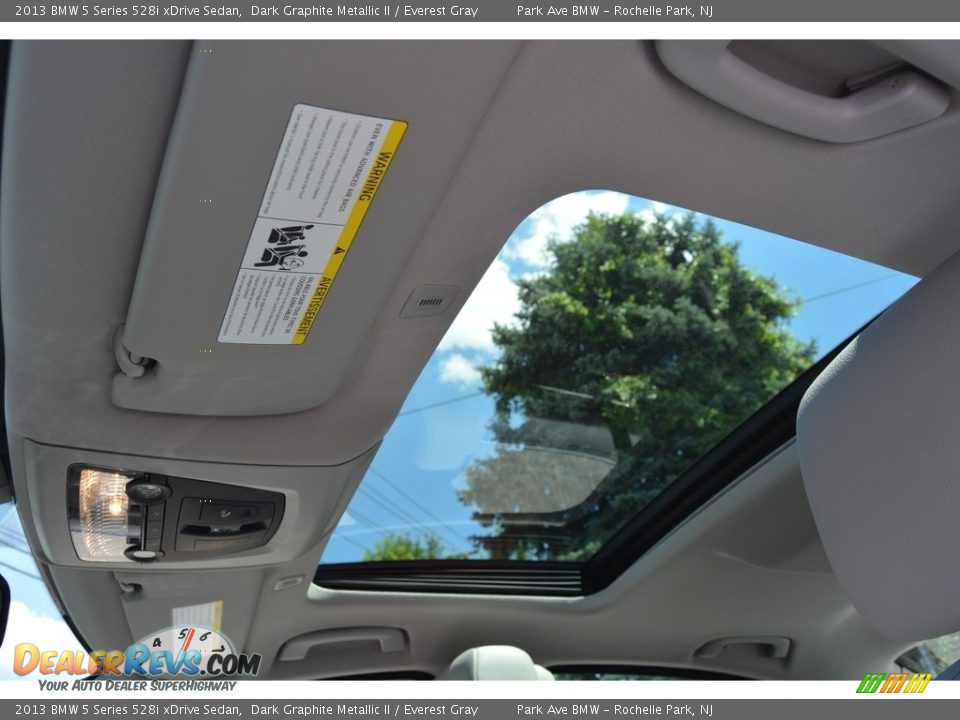 2013 BMW 5 Series 528i xDrive Sedan Dark Graphite Metallic II / Everest Gray Photo #13