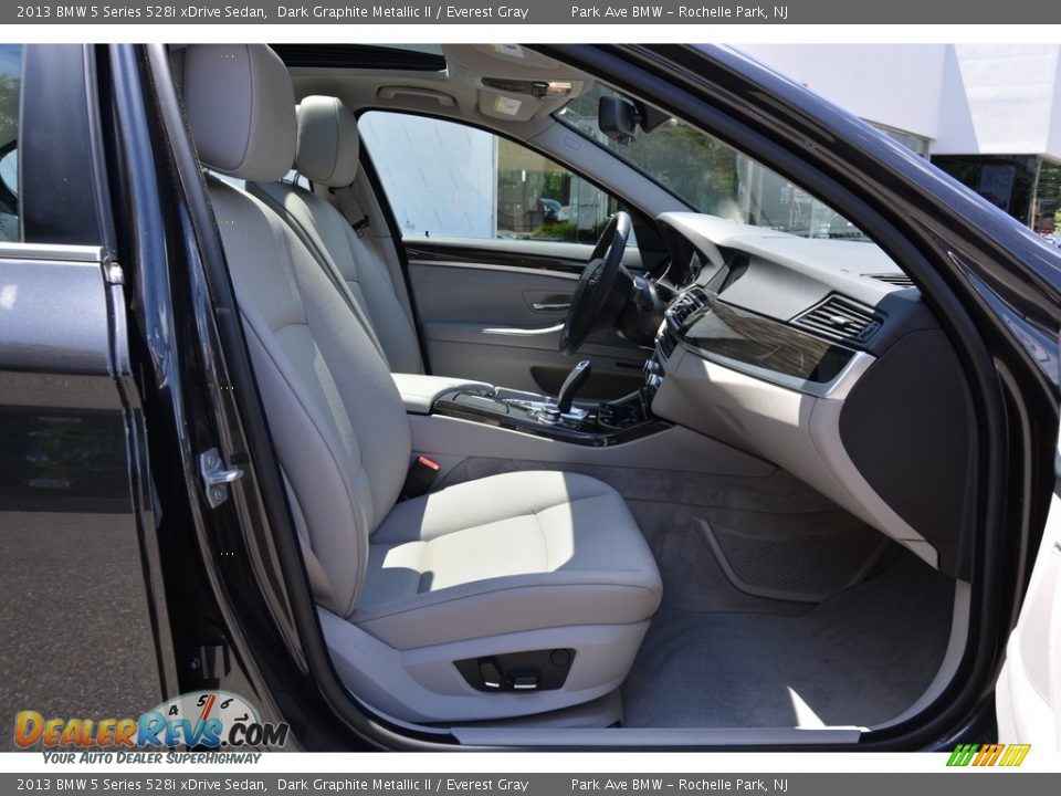 2013 BMW 5 Series 528i xDrive Sedan Dark Graphite Metallic II / Everest Gray Photo #27