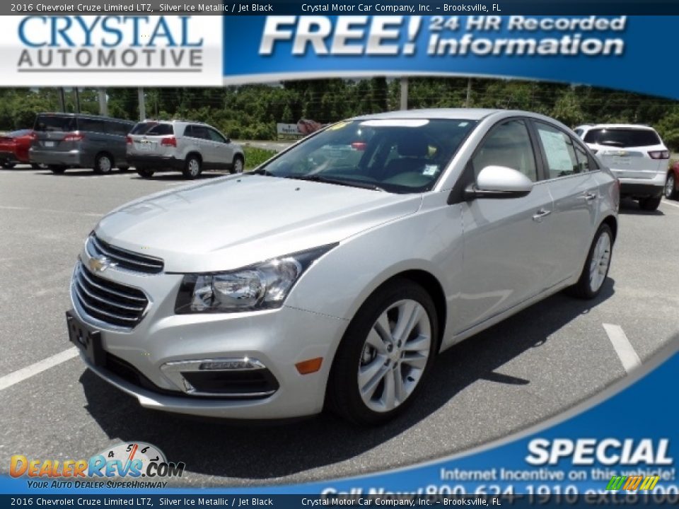 2016 Chevrolet Cruze Limited LTZ Silver Ice Metallic / Jet Black Photo #1