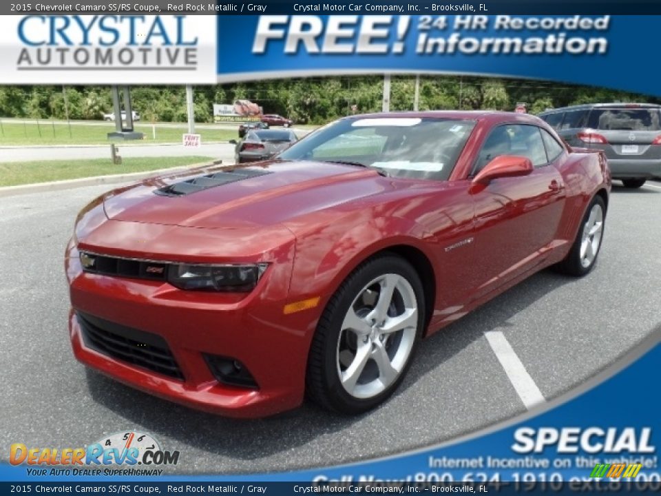 2015 Chevrolet Camaro SS/RS Coupe Red Rock Metallic / Gray Photo #1